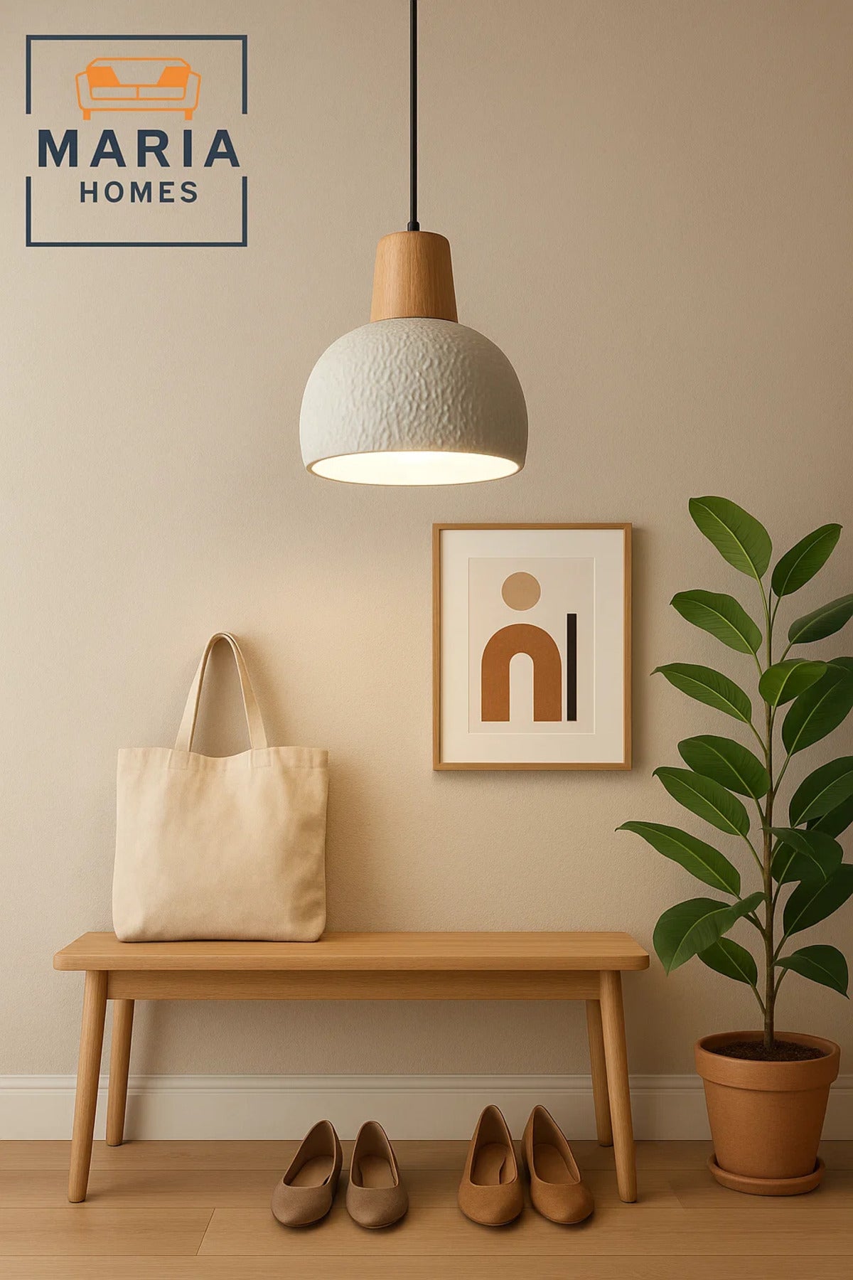 Glossy White Drum Pendant Light