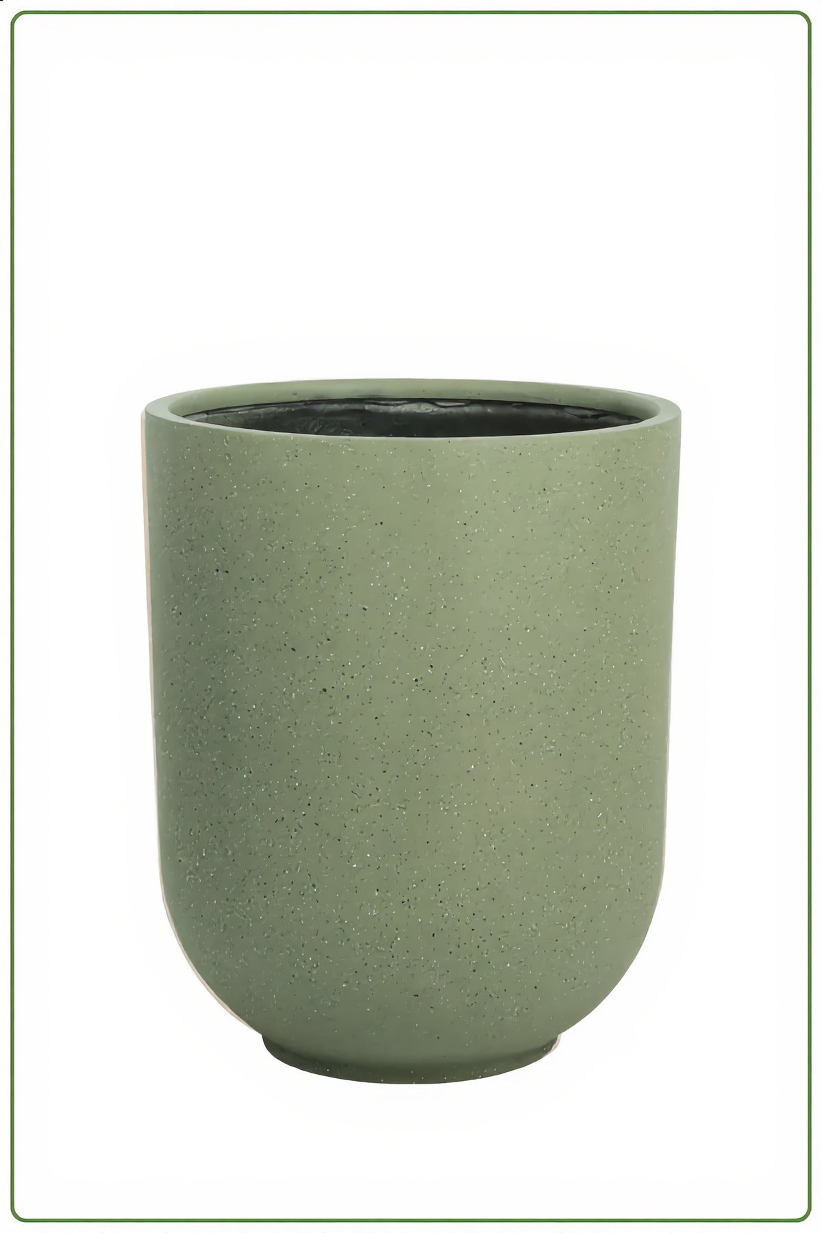 Large Round Light Grey Fiber Planter 80CM x 60CM | Modern Indoor & Outdoor Decorative Pot