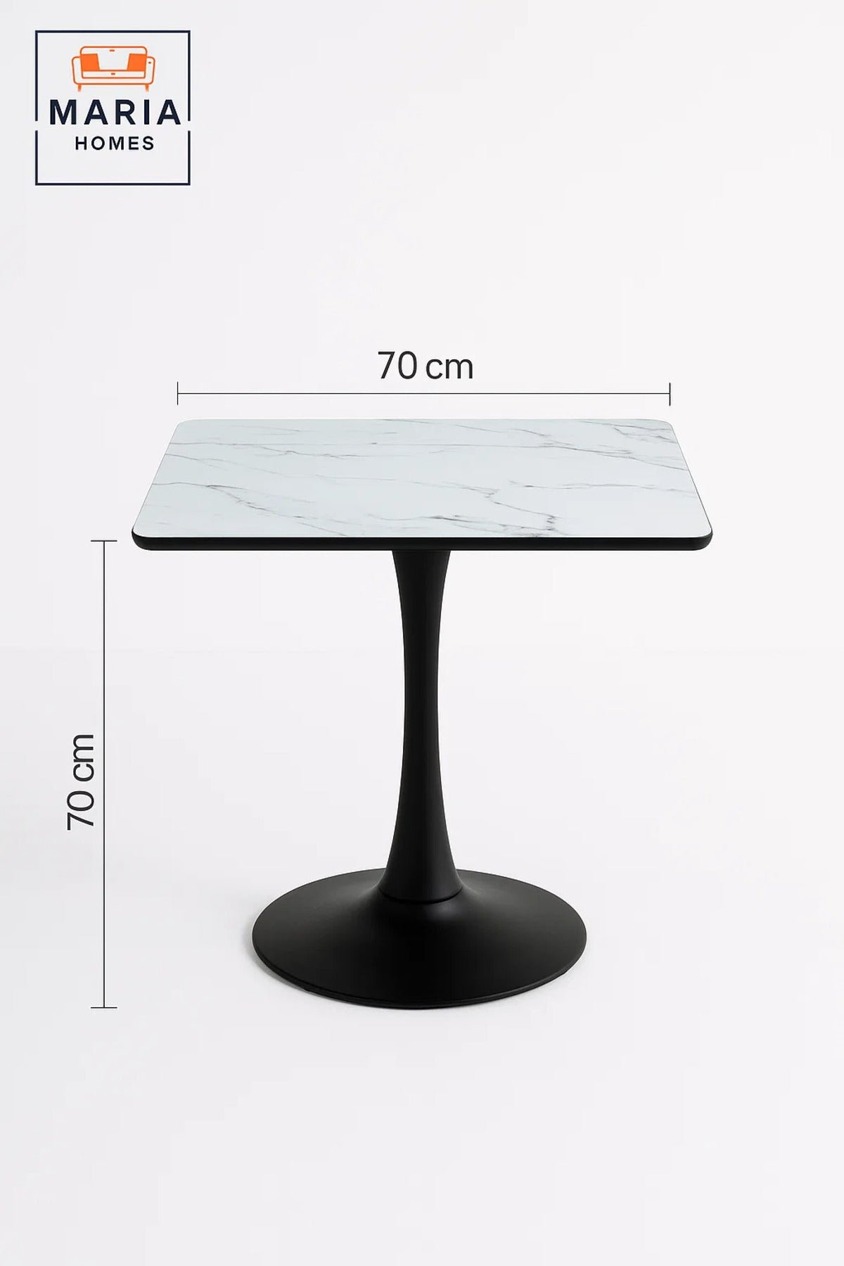 Rectangular White Marble Dining Table √ê Modern Caf≈Ω, Restaurant, Office & Home Furniture 70_70 cm