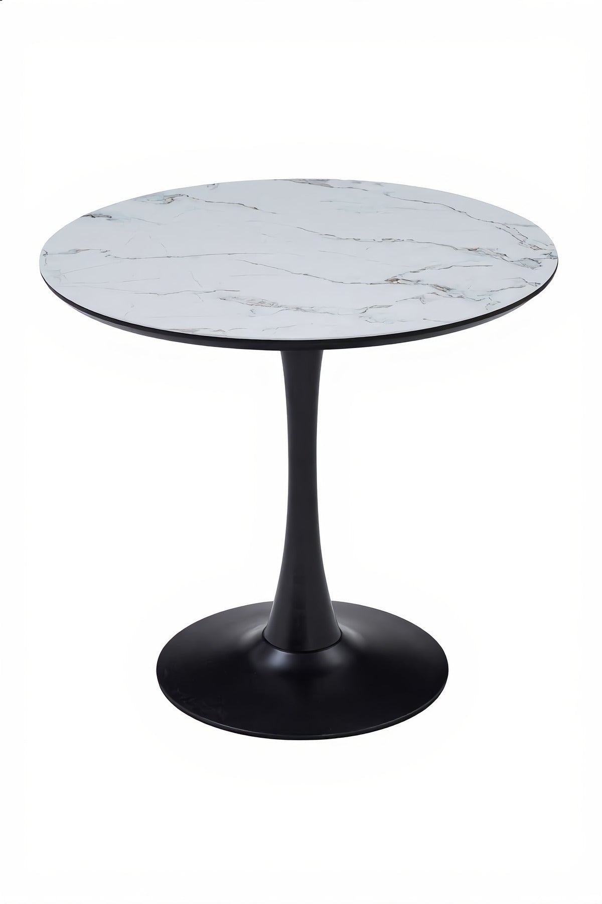 Round White Marble Dining Table √ê Modern Caf≈Ω, Restaurant, Office & Home Metal Furniture 80_80