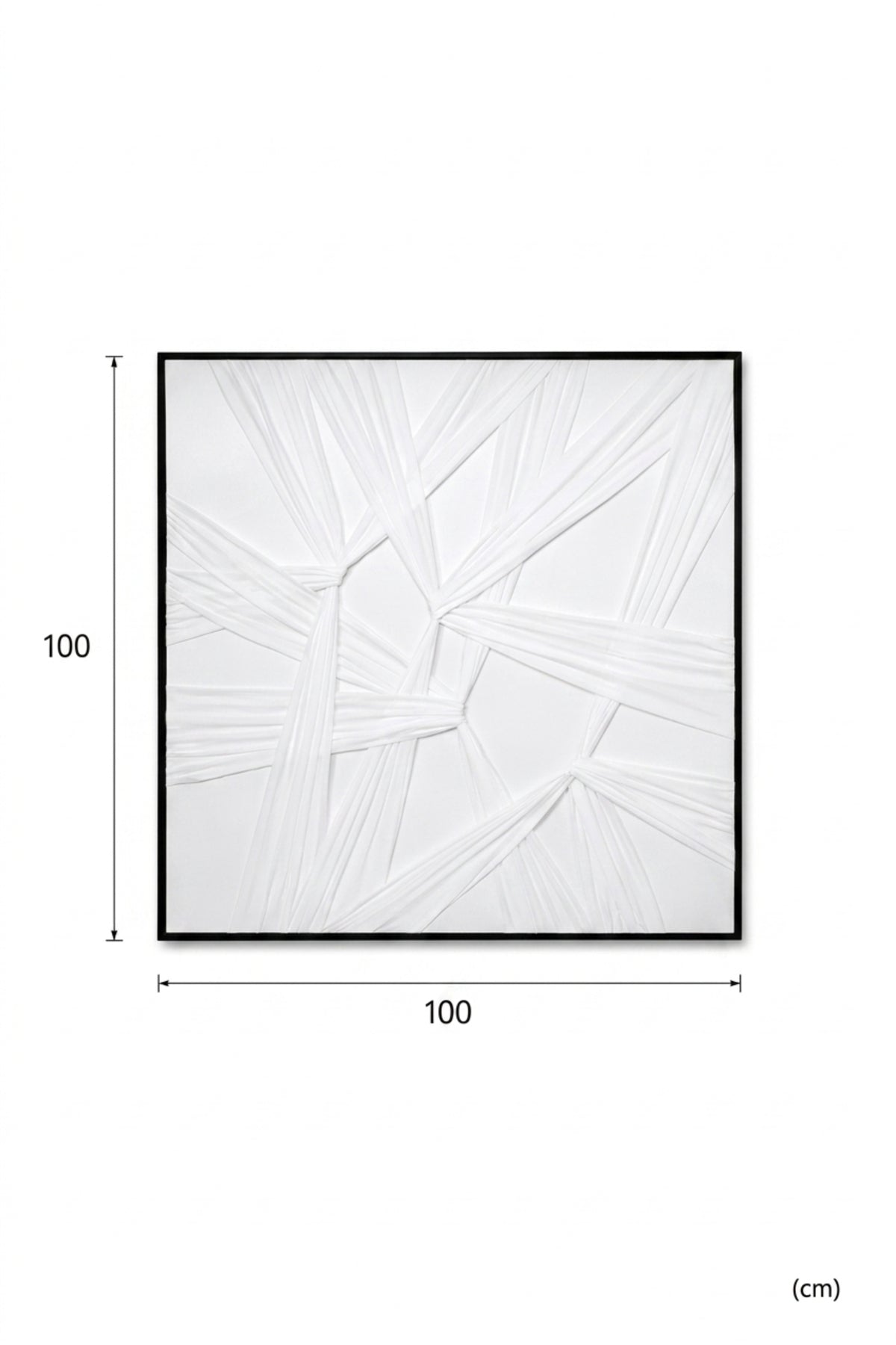 White Geometric Relief Wall Art √ê Modern Abstract Textured Decorative Panel