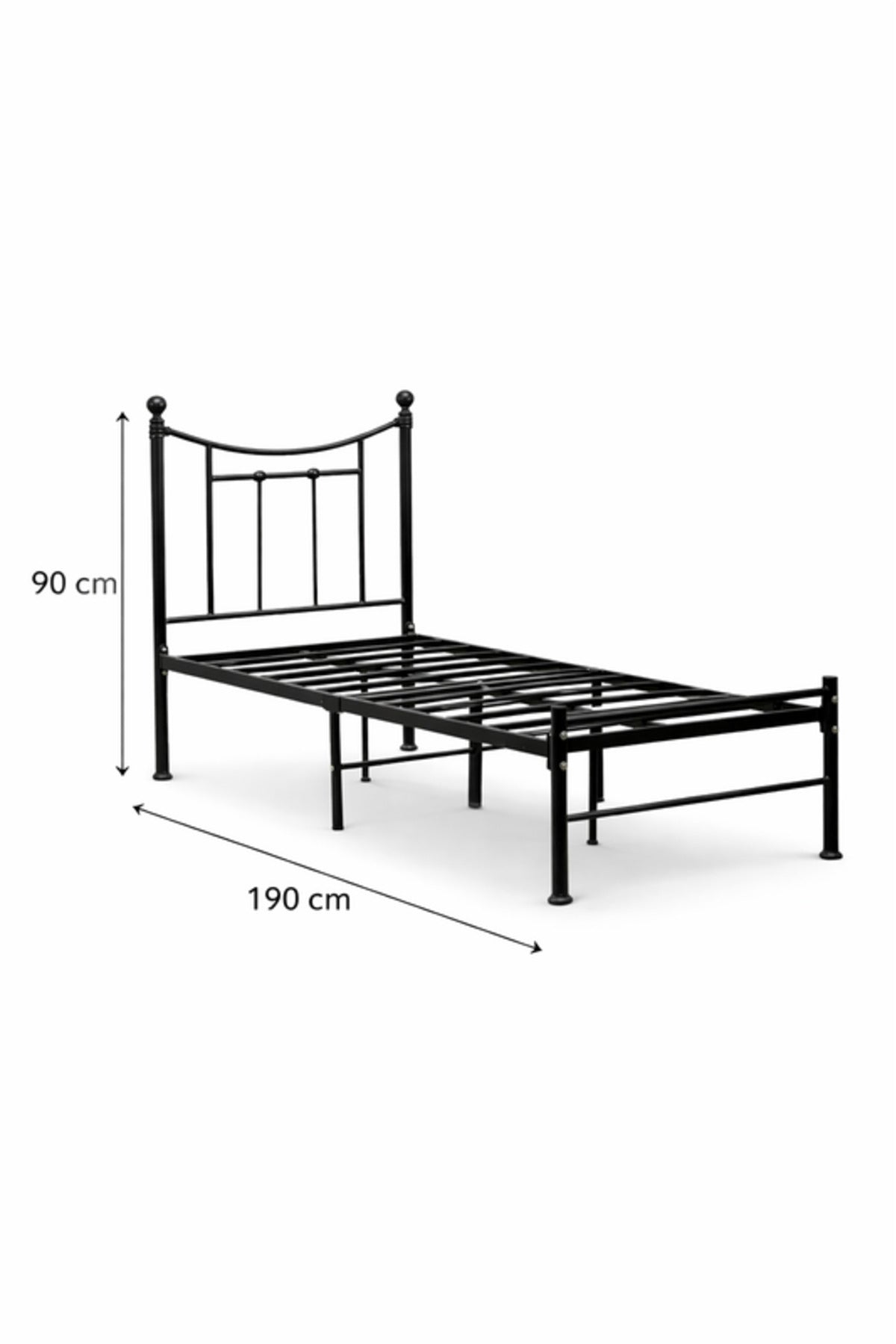 Black Metal Single Bed Frame durable and stylish sleeping space with this black metal