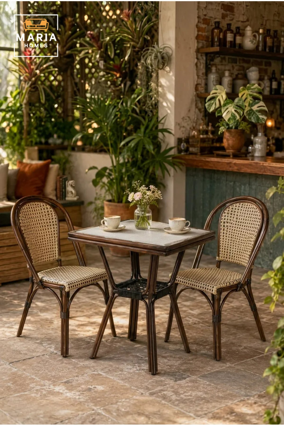 Modern Outdoor Bistro Table for Patio Balcony Garden Cafe Restaurant Furniture