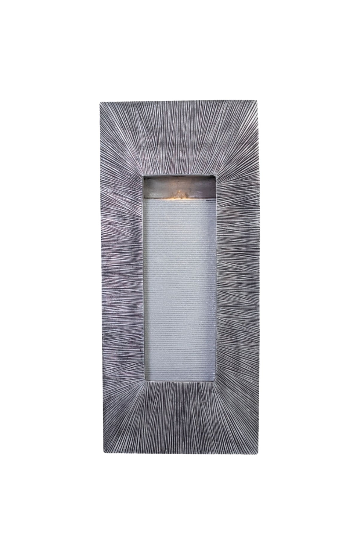 Artificial Rectangular Wall Waterfall Fountain 105cm Indoor Decorative Fiber Water Feature