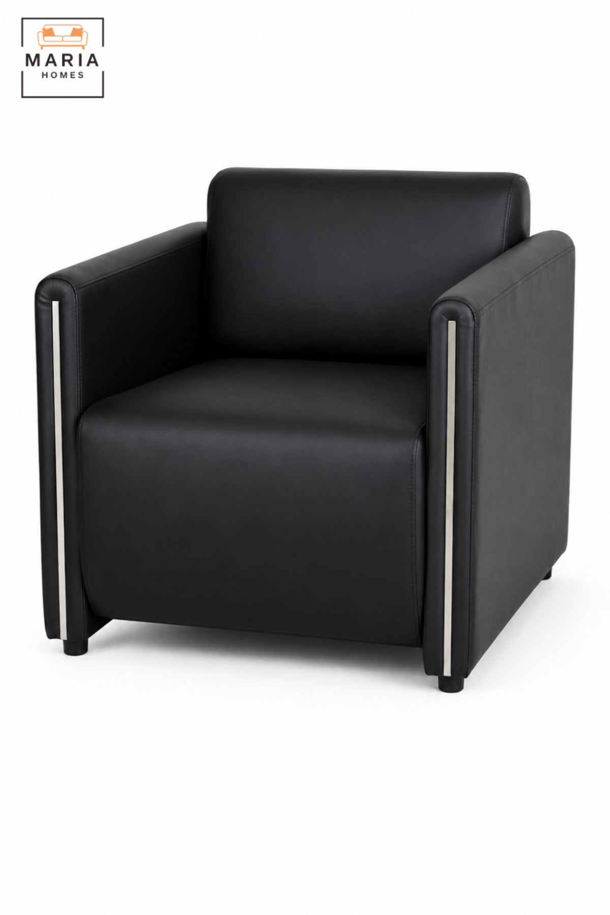 Modern Single Seater Armchair with Padded Seat & Supportive Backrest | Contemporary Accent Chair for Office, Reception, Lounge & Waiting Area