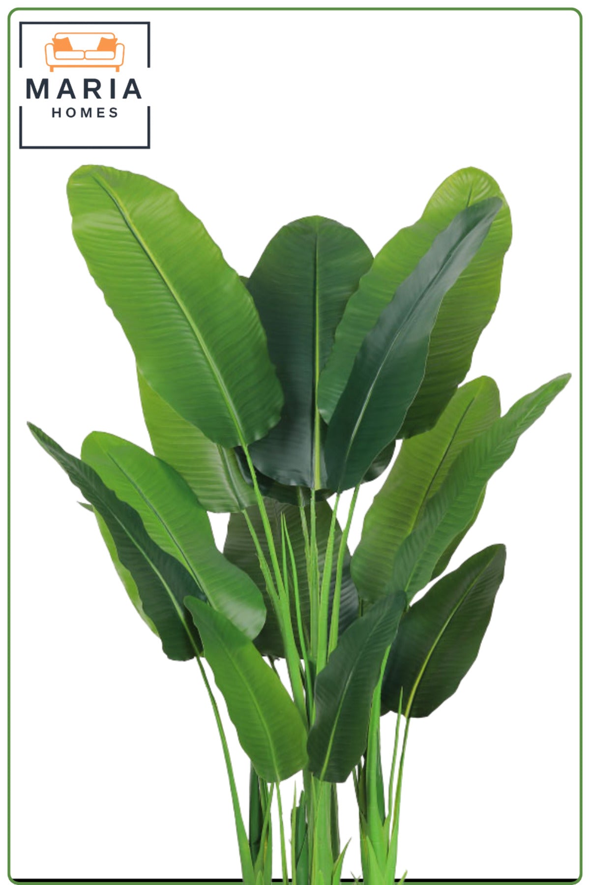 Artificial Banana Leaf Tree with with Pot – 190 cm Tall Tropical Indoor Decorative Plant