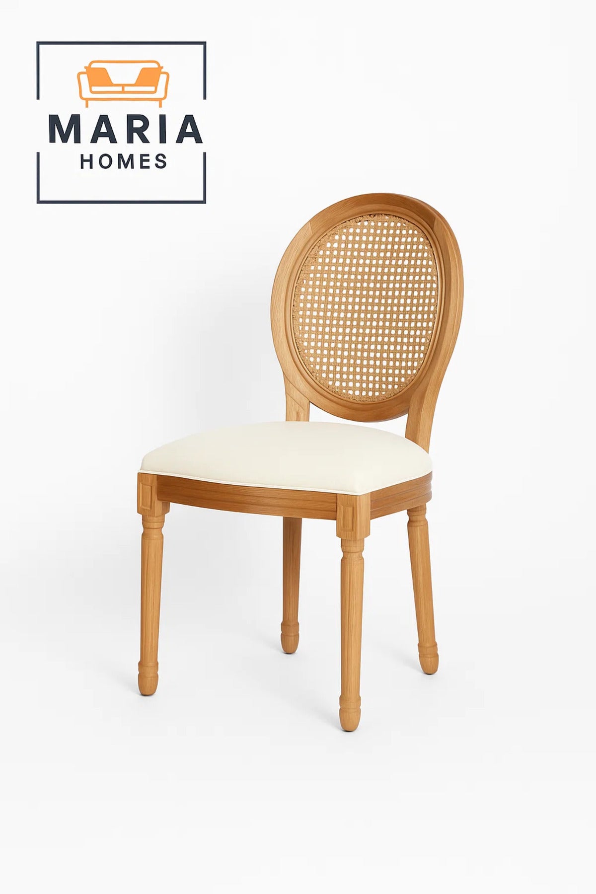 Vintage Rattan Back Dining Chair