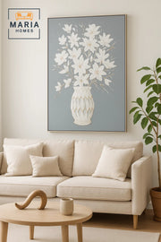 Modern Wall Art 120_80 Ð Abstract Frame & Luxury Floral Vase Wall Decor