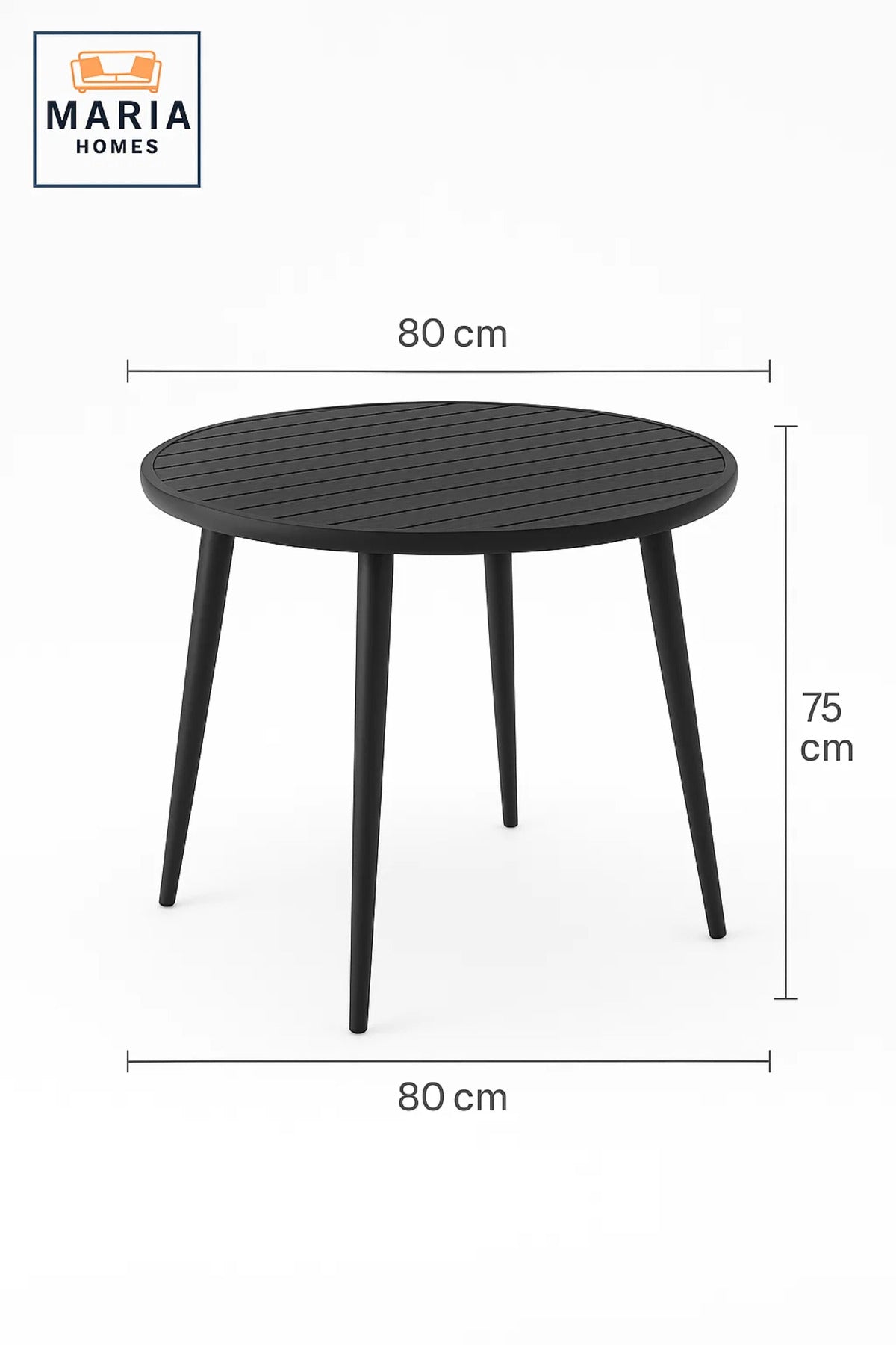 Modern Round Outdoor Table | Patio, Garden, Balcony, Caf≈Ω, Dining Furniture Durable Design