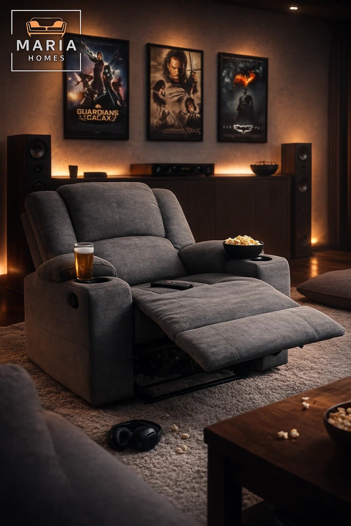Comfort Recliner Armchair Green Adjustable Lounge Chair with Footrest
