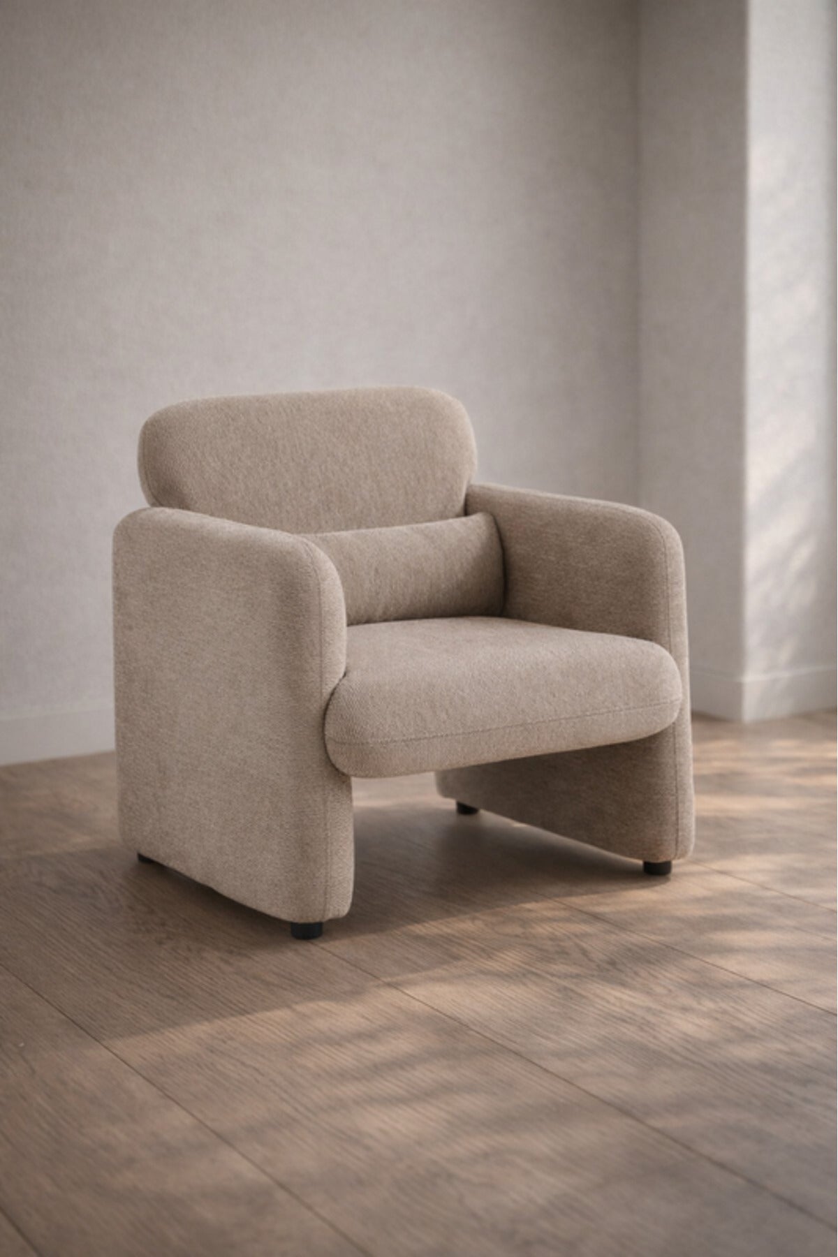 Light Brown Fabric Armchair Modern Living Room Lounge Chair light brown fabric BergÔøΩre