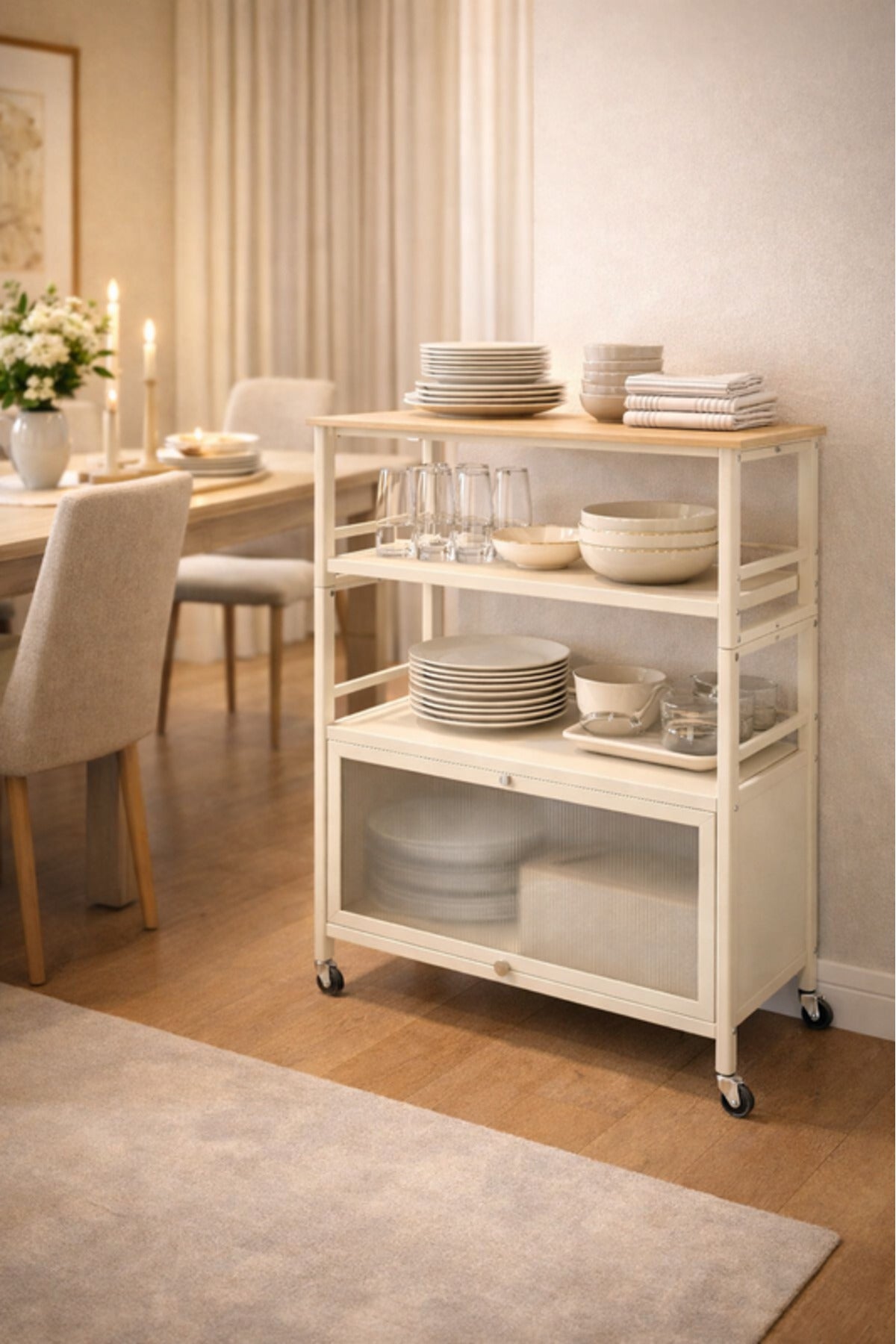 Multi-Layer Storage Shelf 80_40_115 cm