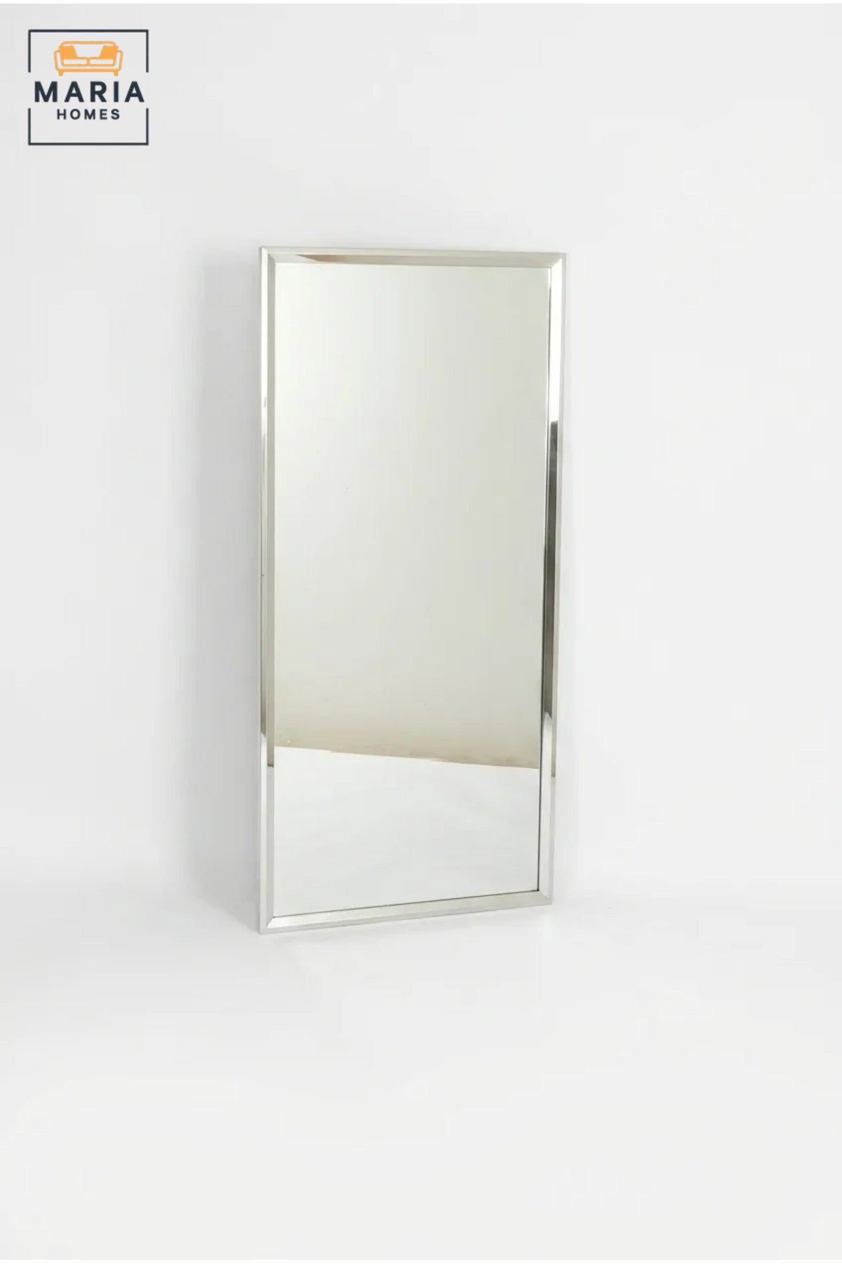 Large Rectangular Framed Wall Mirror 120 × 60 cm with Slim Reflective Border, Modern Full-Length Dressing Mirror for Bedroom, Hallway and Entryway