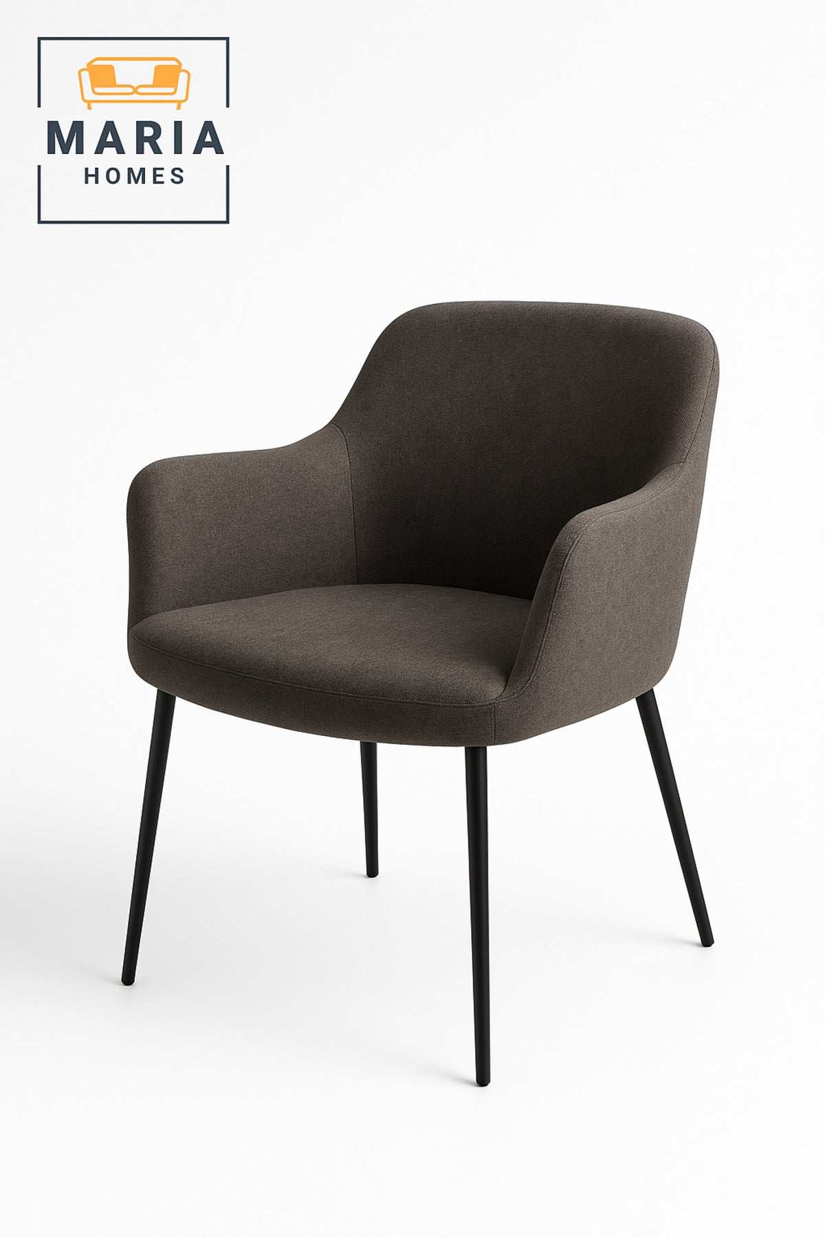 Modern Fabric Armchair Comfortable Upholstered Accent Chair for Living Room & Office