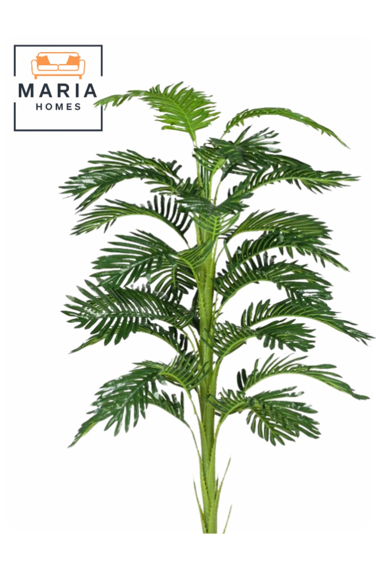 Artificial Palm Tree 155 cm Ð Indoor Decorative Plant with Black Pot for Home & Office
