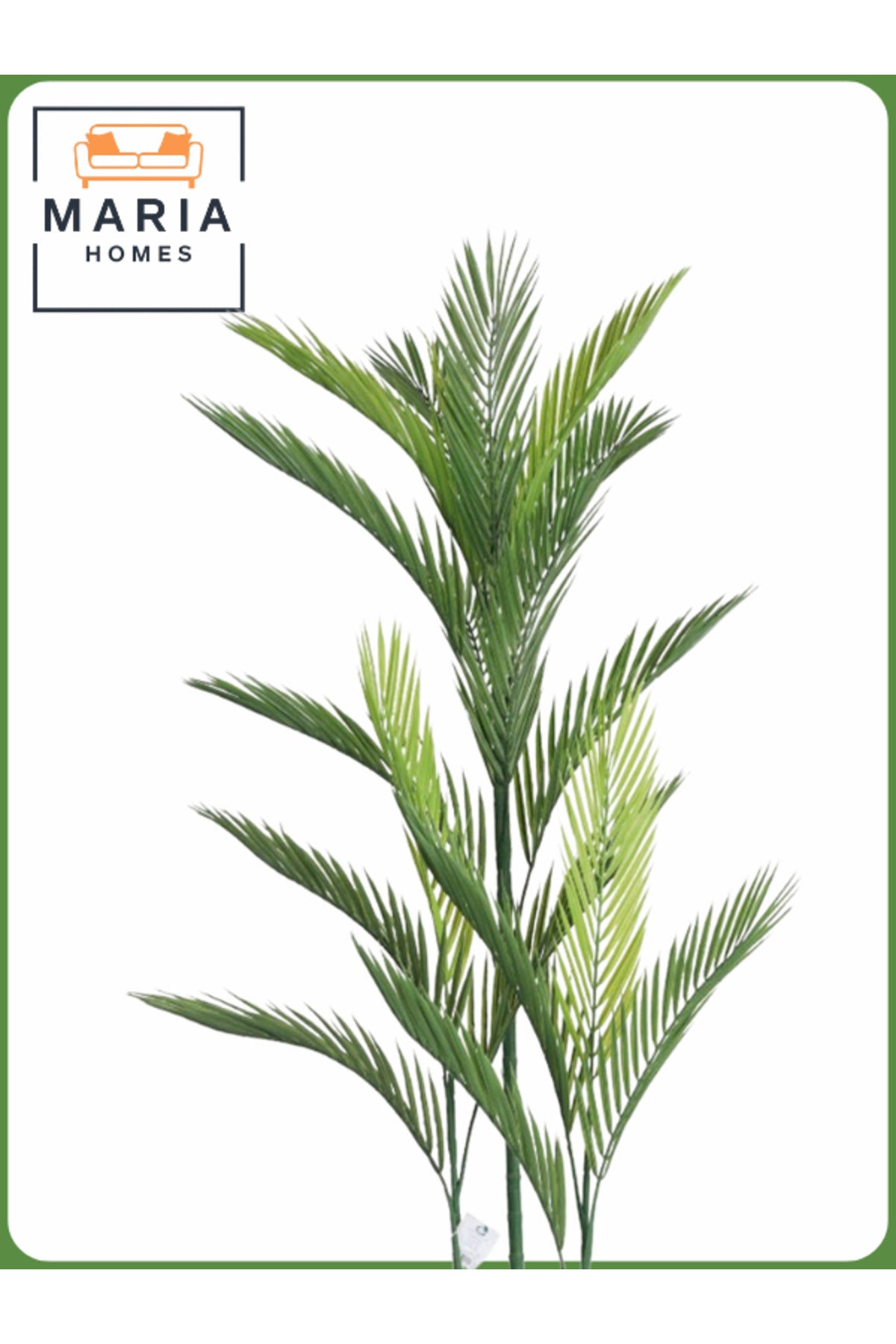 Artificial Areca Palm Tree 115 cm Ð Decorative Indoor Plant with Light Gray Pot