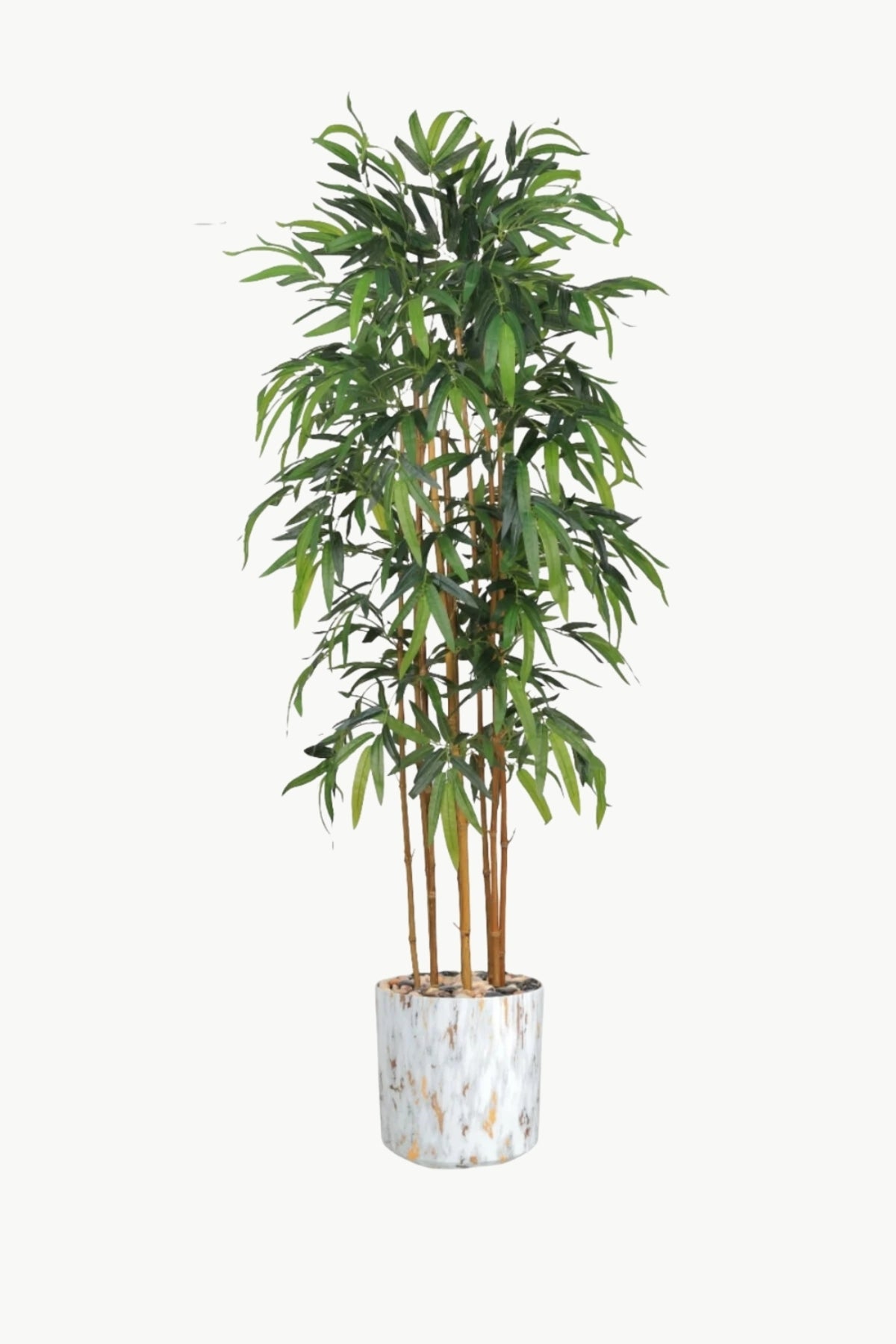 Artificial Bamboo Tree 190 CM with Marble with Pot – 8 Branch Indoor Bamboo Plant