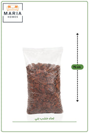 Brown Natural Wood Bark Chips Bag for Planters, Garden Decoration & Landscaping