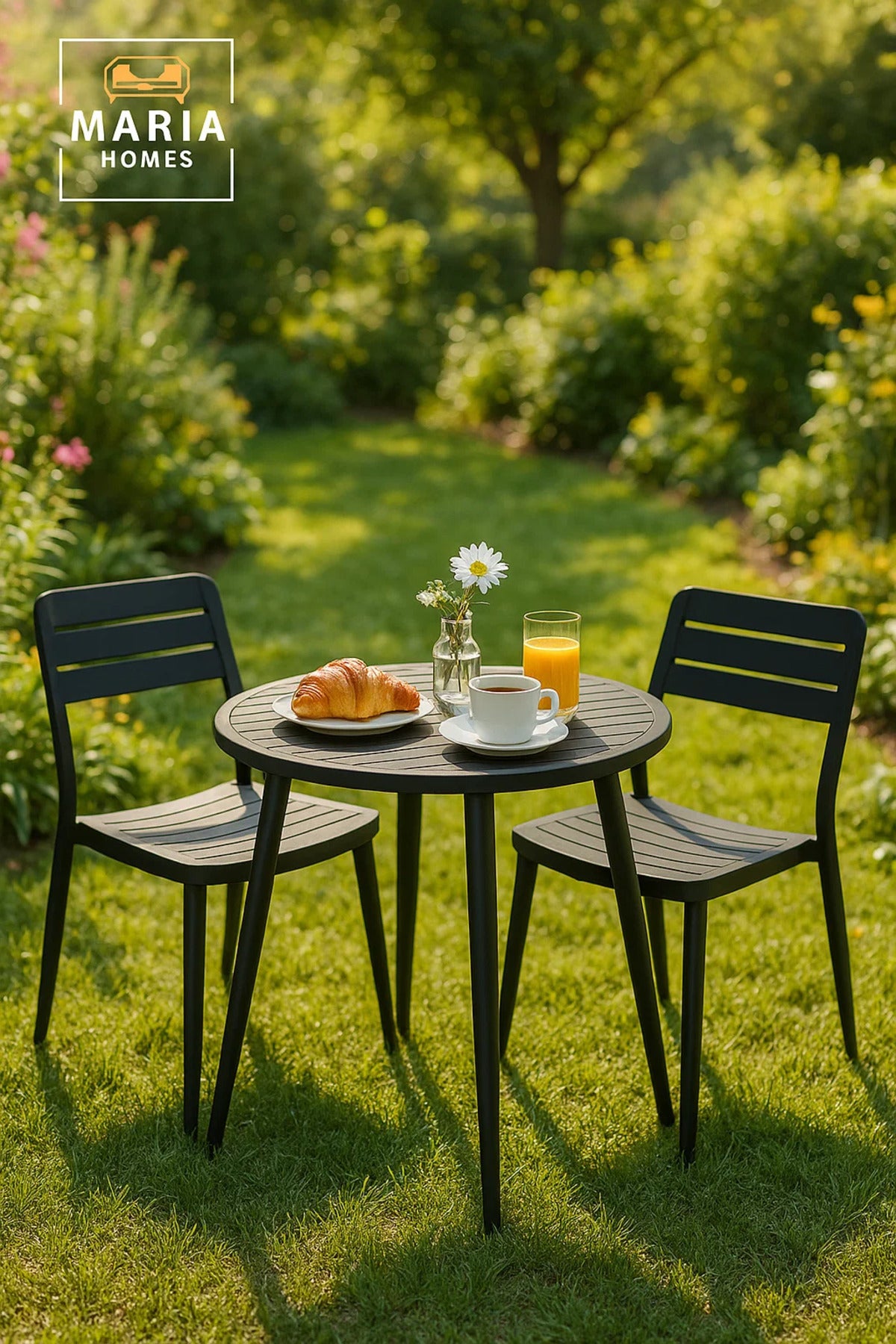 Modern Round Outdoor Table | Patio, Balcony, Garden, Dining Furniture | Durable & Stylish