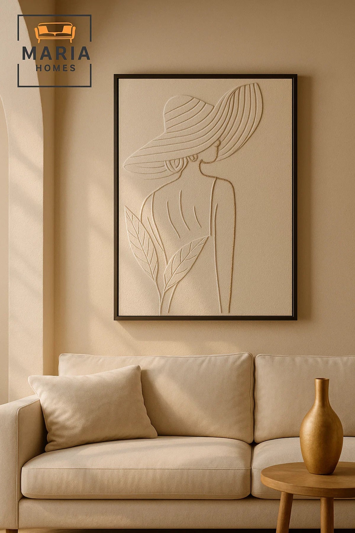 Modern 3D Wall Art Ð Elegant Woman Silhouette Decorative Panel 150_100 cm