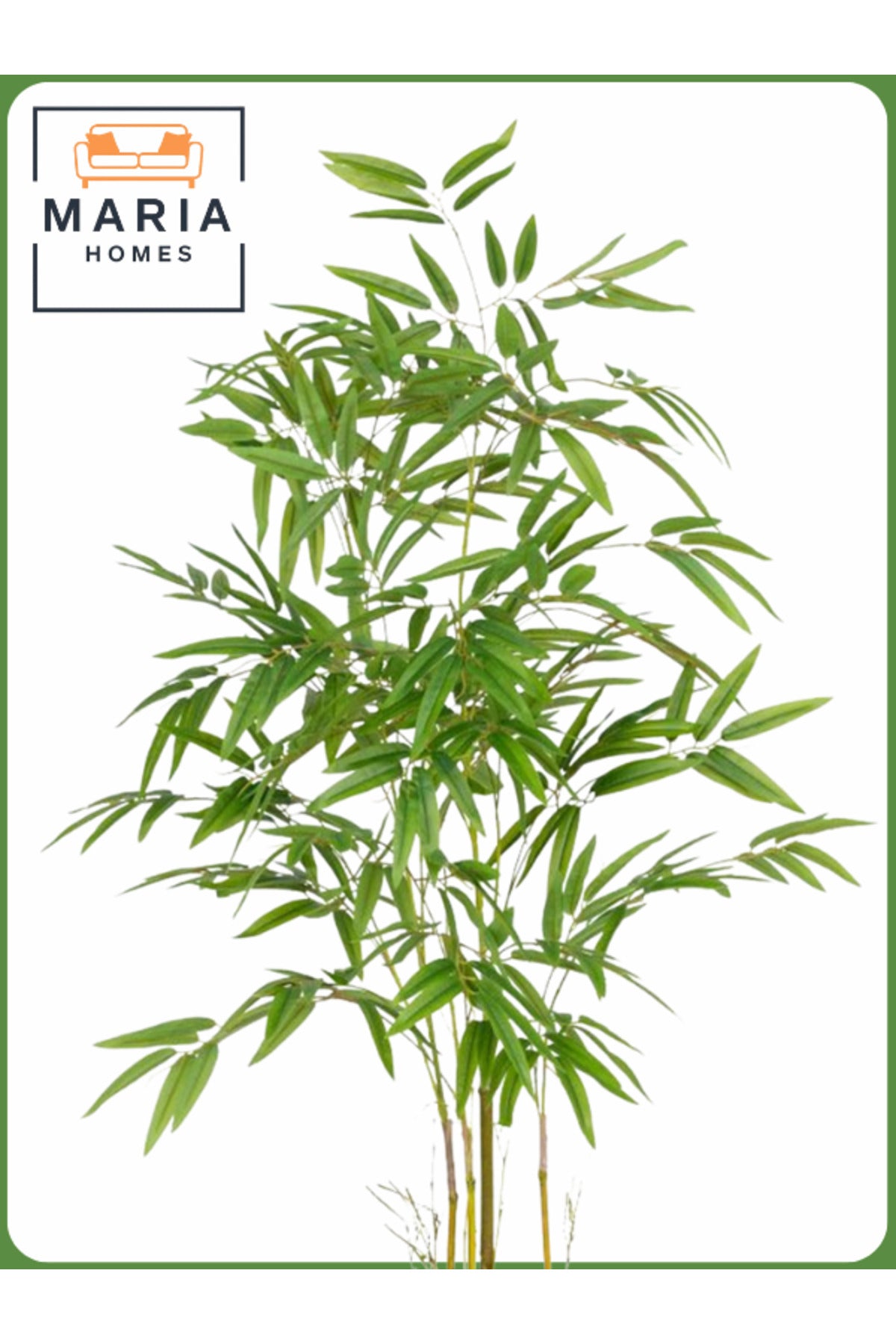 Artificial Bamboo Tree 130 cm Ð Indoor Decorative Plant with White Pot