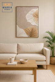 Modern 3D Wall Art √ê Large Floral Decorative Panel for Living Room 120_80 cm