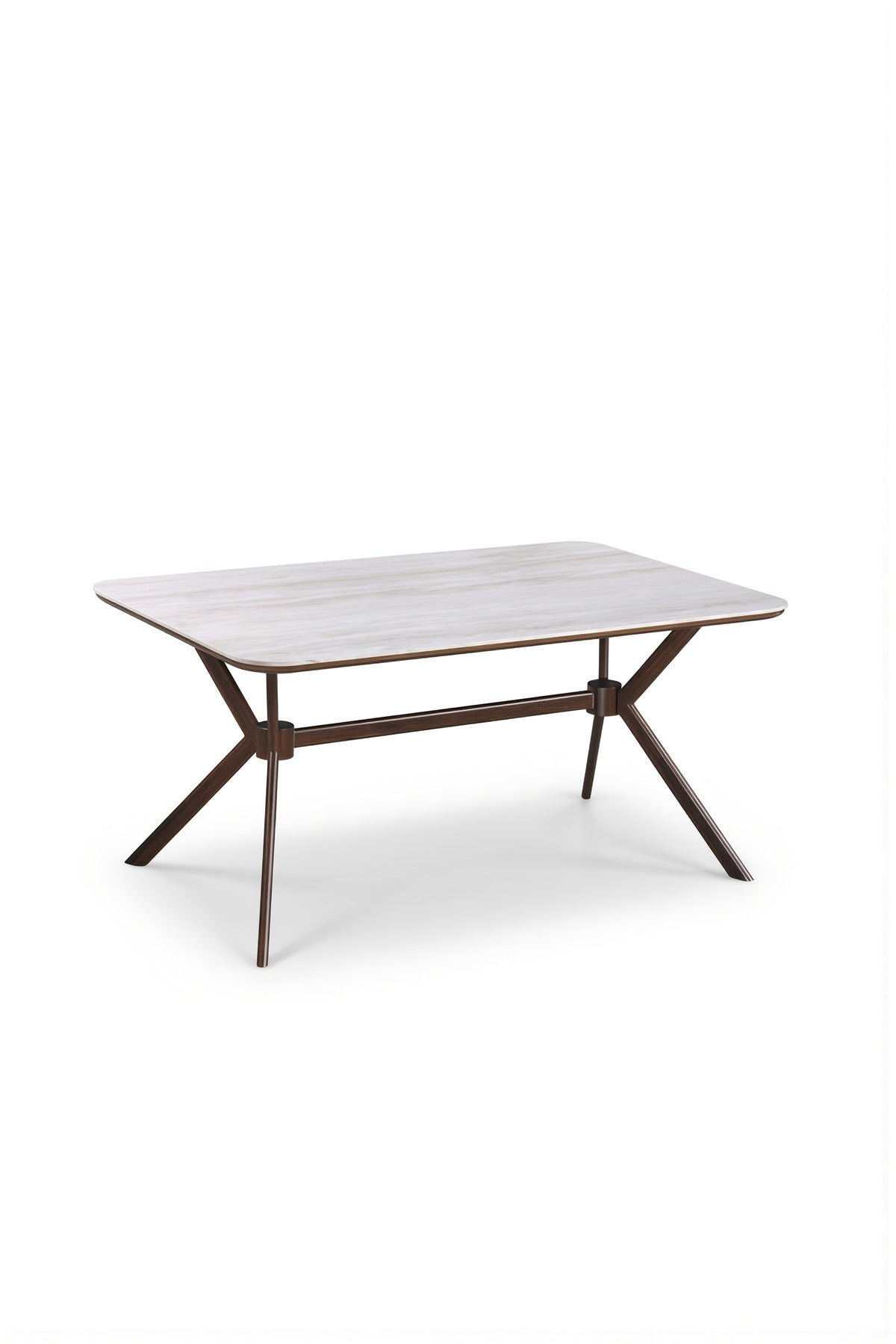 Large Brown Side Table with Wooden Legs, 150x90x75 CM large brown side Dinner