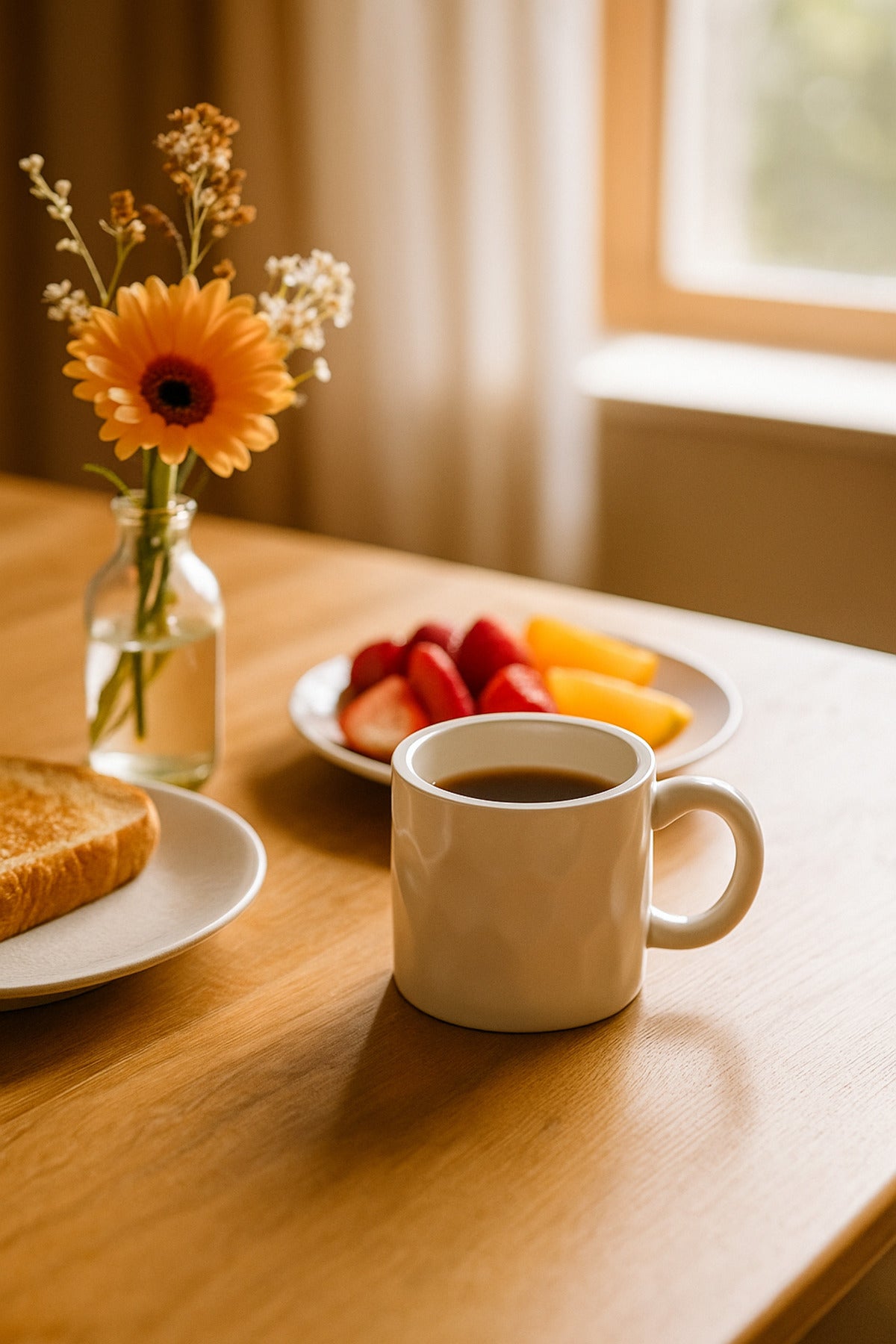 White Ceramic Mug Ð Textured Modern Coffee and Tea Cup