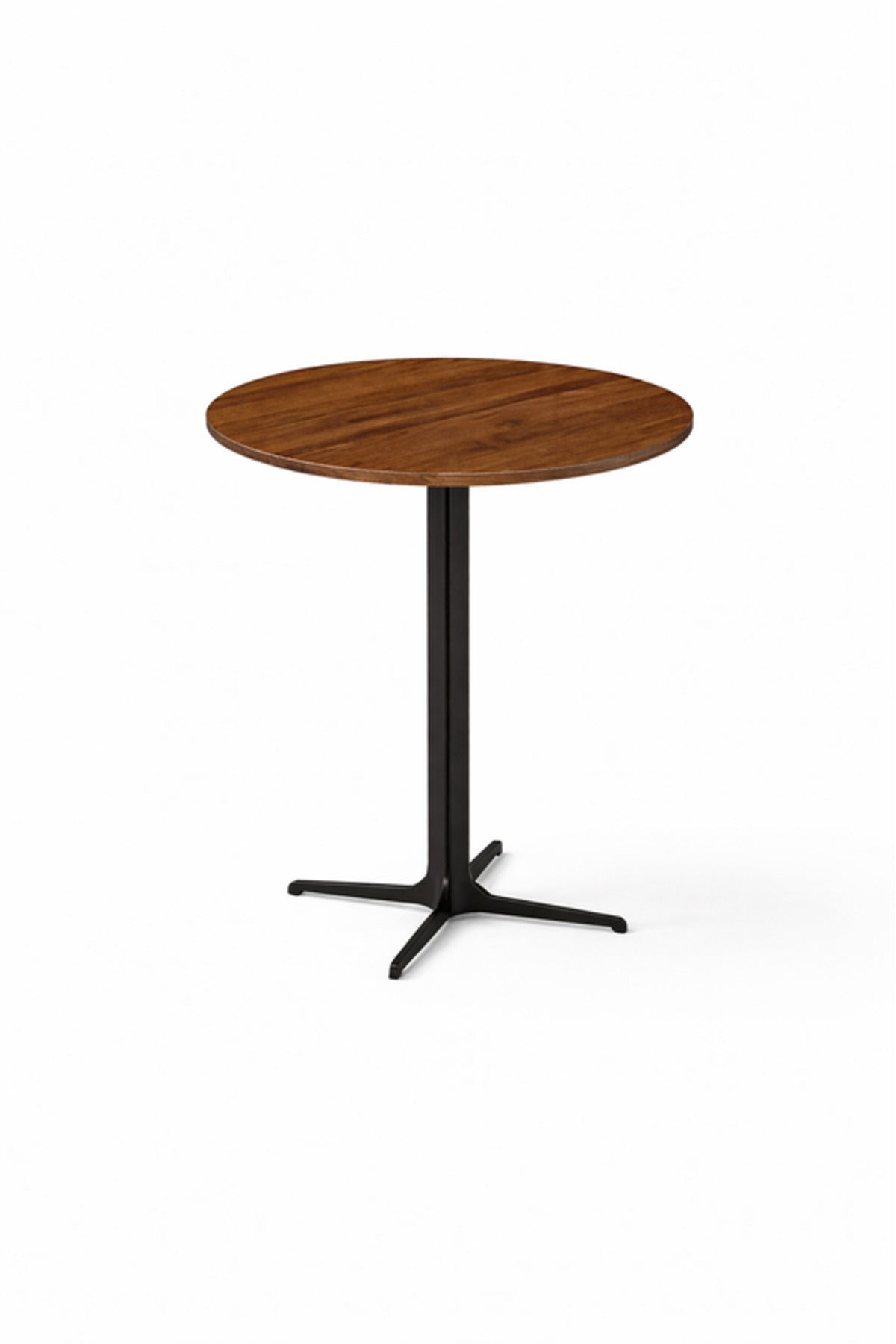 Beige Round Coffee Table with Black Base, 70x70x75 CM beige round coffee Dinner
