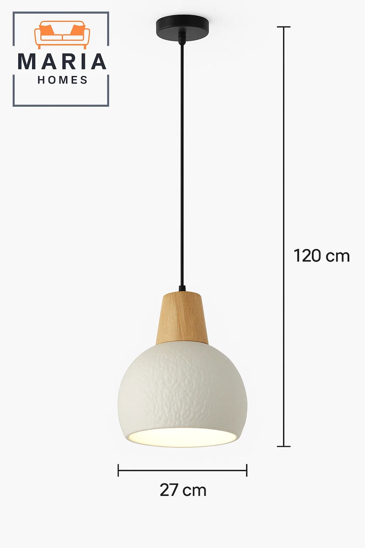 Glossy White Drum Pendant Light