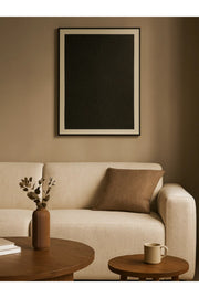 Modern Textured Wall Art Ð 120_80 cm Black Framed Canvas for Contemporary Home DŽcor