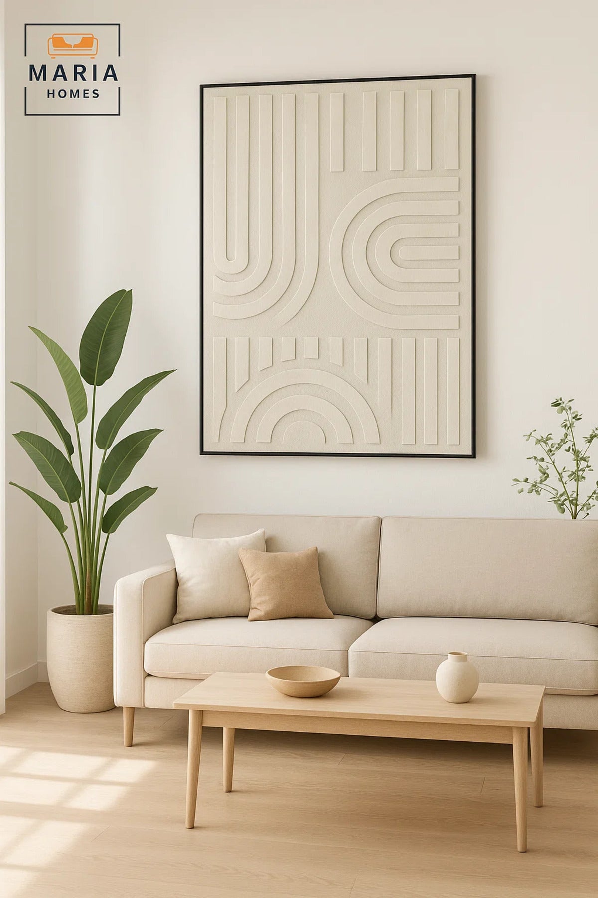 Modern Wall Art 150_100 | Minimalist Canvas DŽcor | Geometric Line Artwork