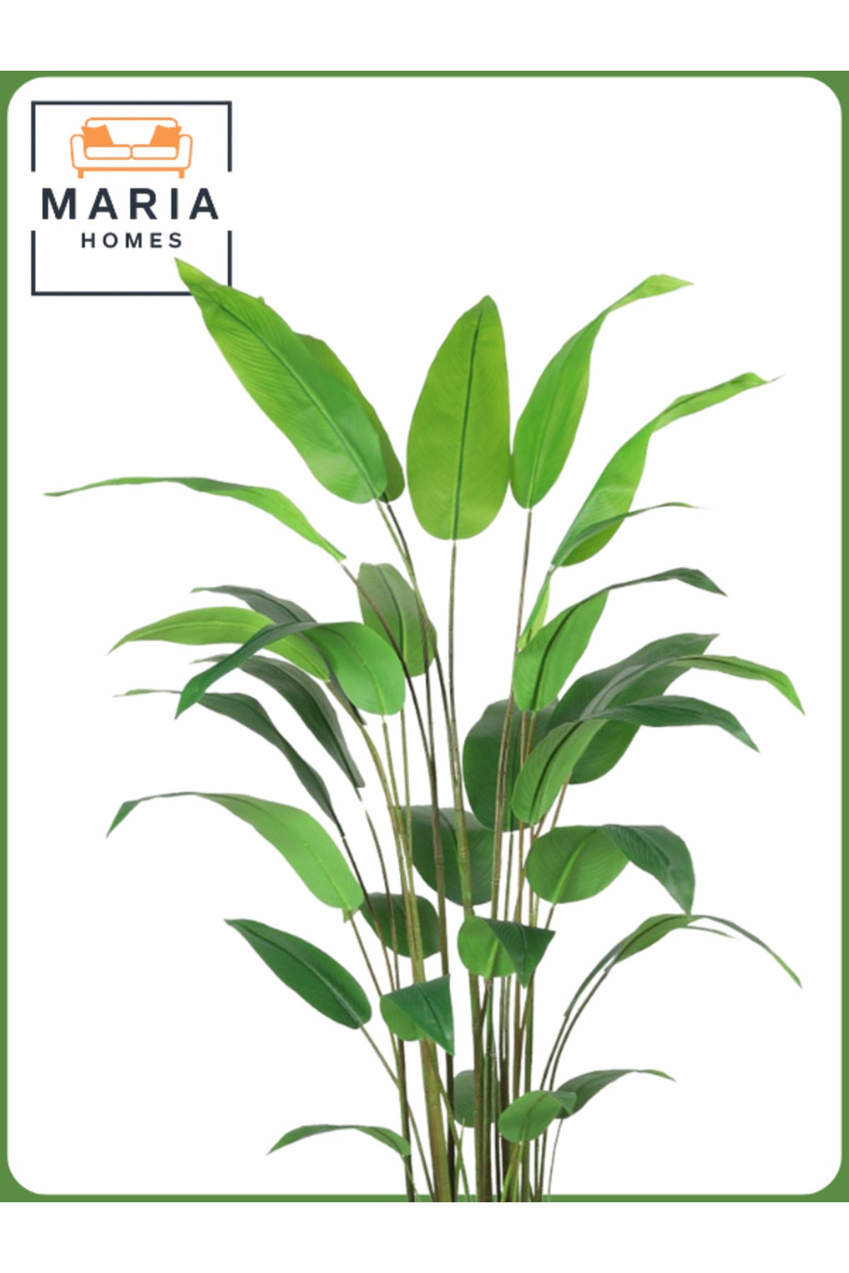 Artificial Bird of Paradise Tree 200 cm Ð Indoor Decorative Plant with White Pot