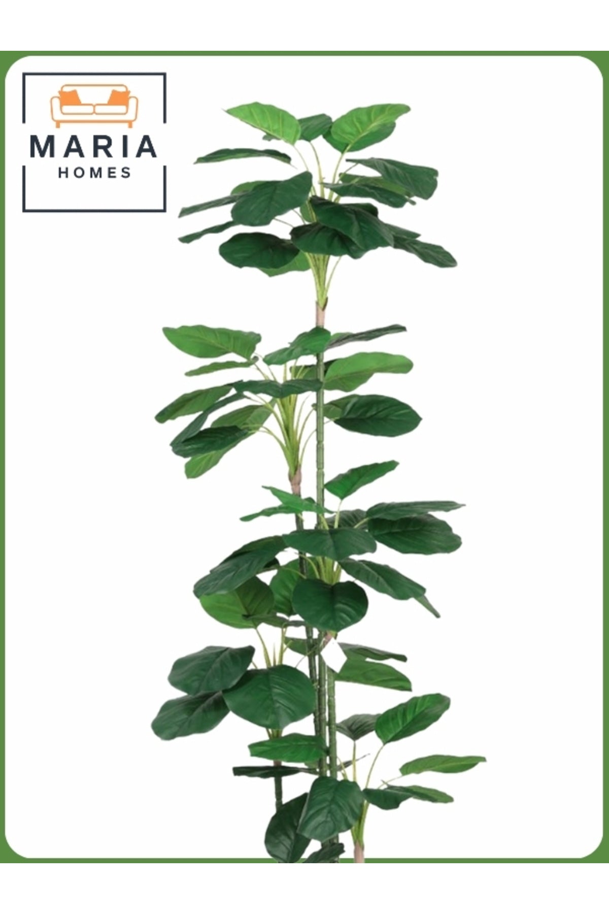 Artificial Decorative Plant Ð 175 cm Tall with Gray Pot