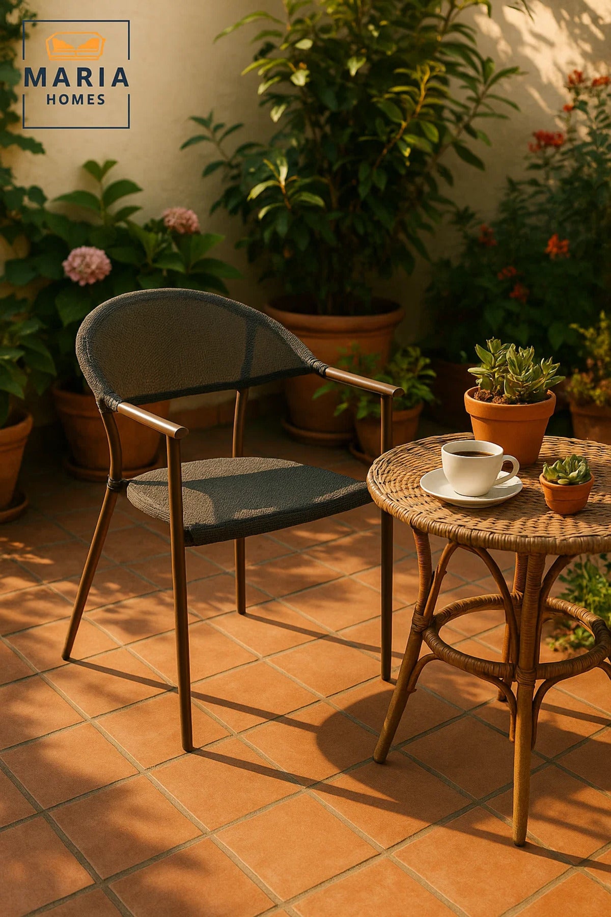 Modern Coffee Armchair Mesh Seat Durable Metal Frame Comfortable Dining and Office Chair