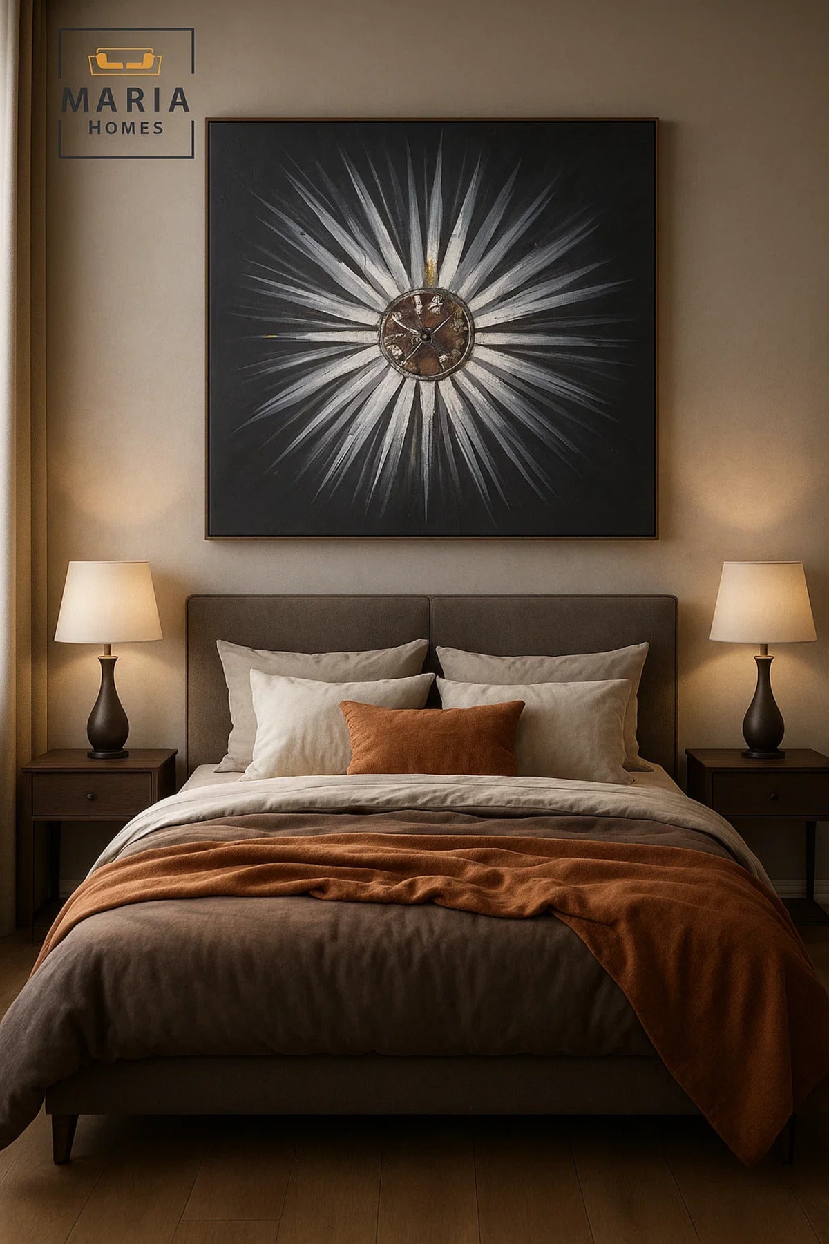Modern Wall Art 100×100 – Abstract Frame & Luxury Wall Decor for Living Room