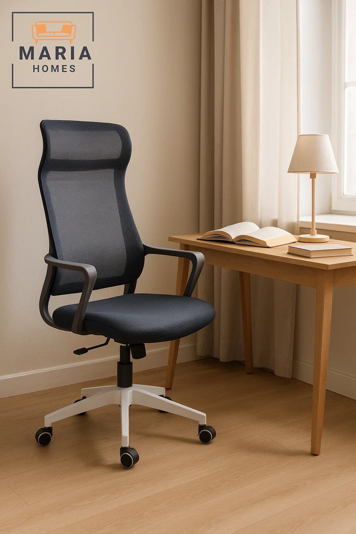 Ergonomic Office Chair with High Mesh Back √ê Swivel, Adjustable Height & Comfortable Design