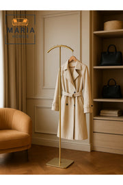 Gold Display Stand 180 cm Ð Modern Metal Garment & Accessory Rack for Clothes and Boutiques