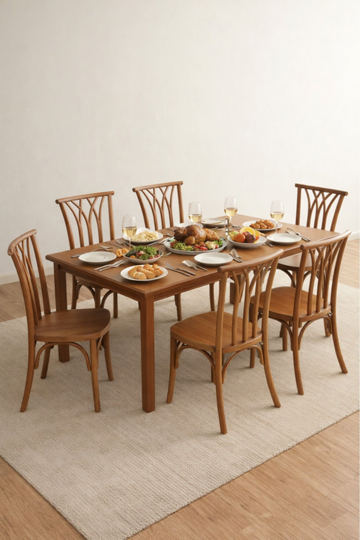 Light Brown Wooden Dining Chair 42x45x88cm Caf≈Ω Restaurant light brown wooden Kitchen