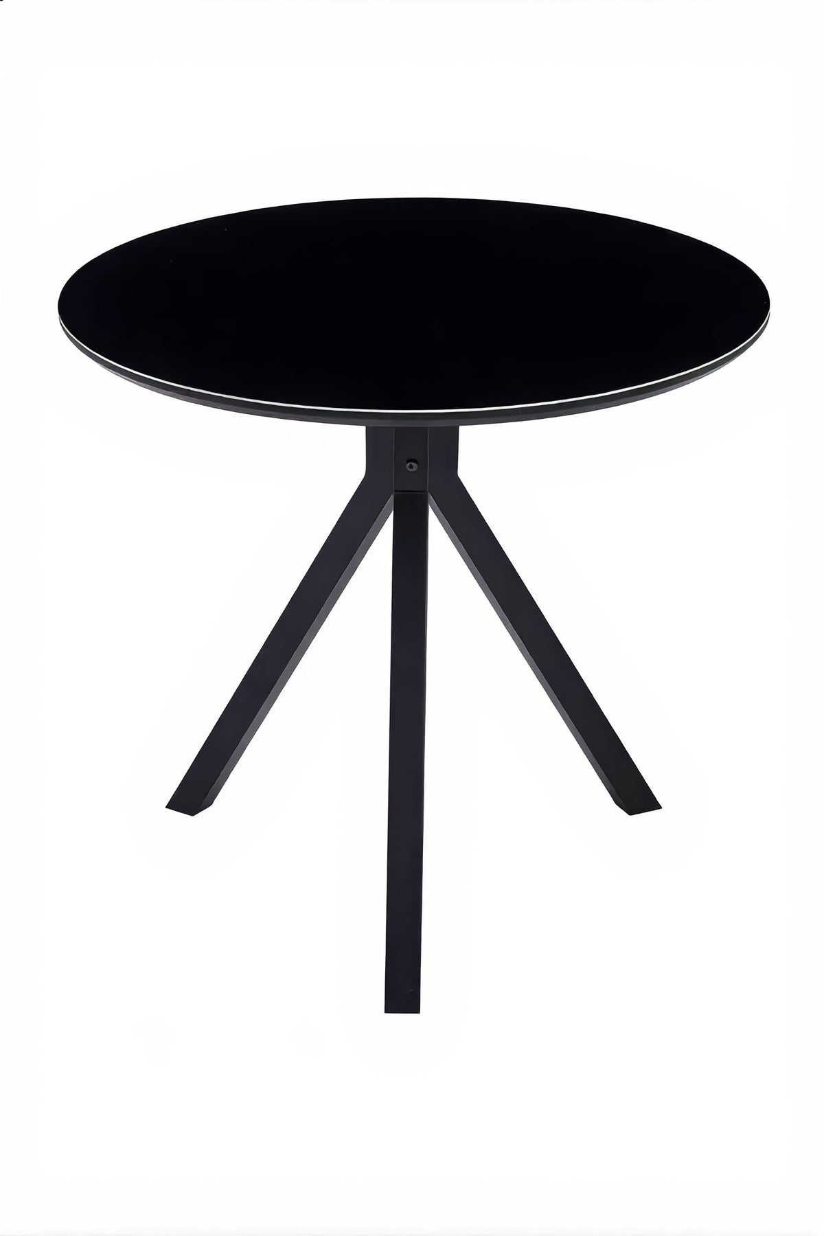 Round Black Dining Table √ê Modern Caf≈Ω, Restaurant, Office & Home Metal Furniture 80_80 cm