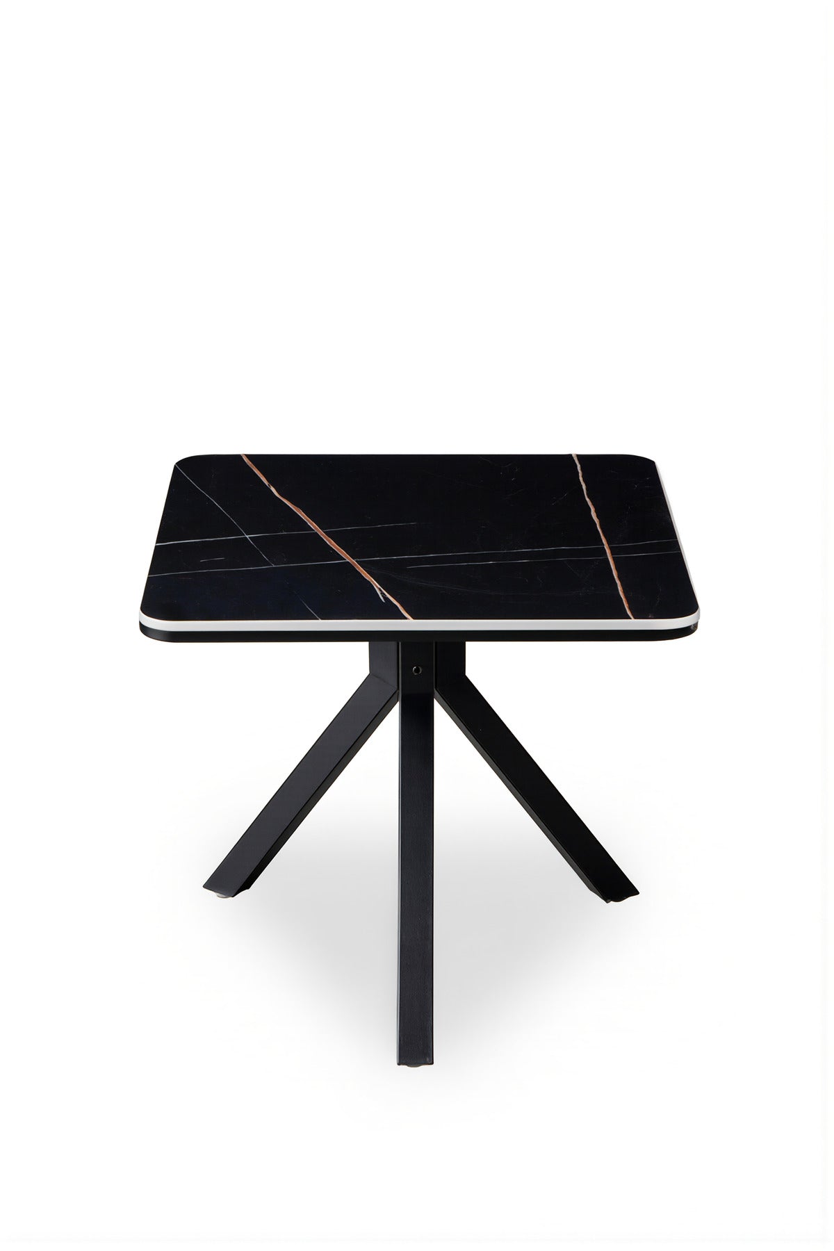 Square Black Dining Table √ê Modern Caf≈Ω, Restaurant, Office & Home Metal Furniture 60_60_60 cm