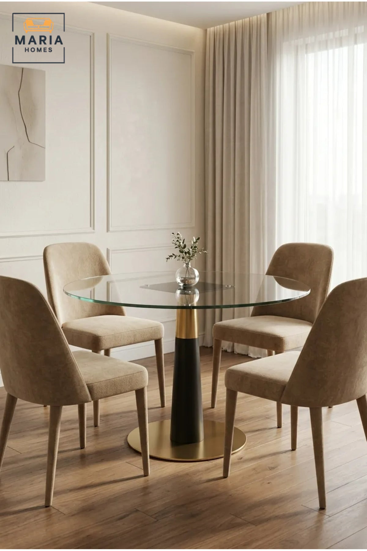73 cm Metal Pedestal Table Base with Round Floor Plate and Top Mounting Bracket, Modern Support Stand for Dining, Café and Restaurant Tables