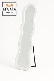 Wavy Full-Length Mirror in Cool White Frame-size 160*60cm