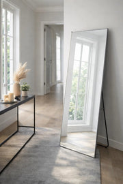 Silver Standing Floor Mirror 180x80cm Full Length Bedroom silver standing floor