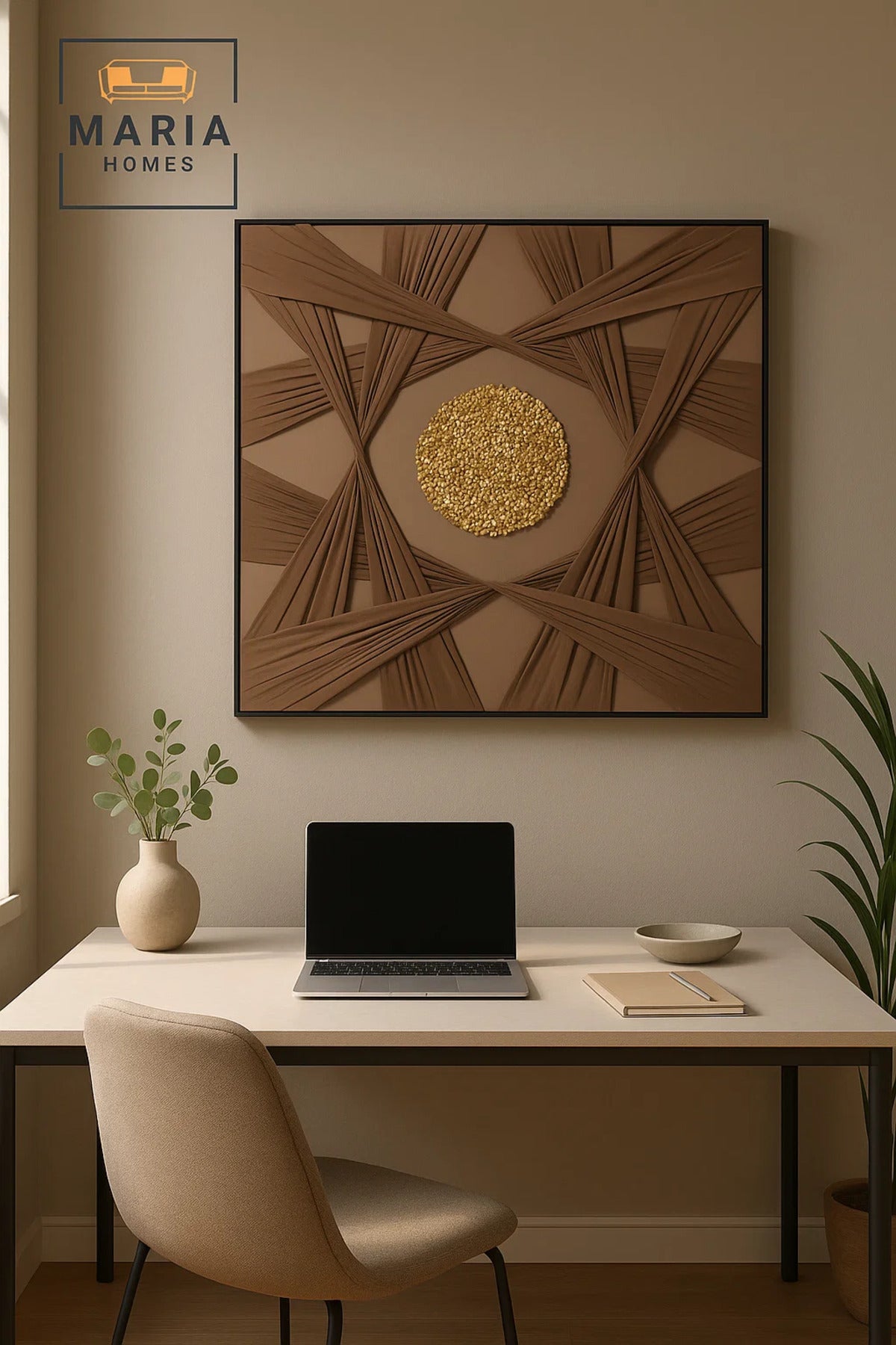 Modern Wall Art 100×100 – Abstract Frame & Luxury Wall Decor for Living Room