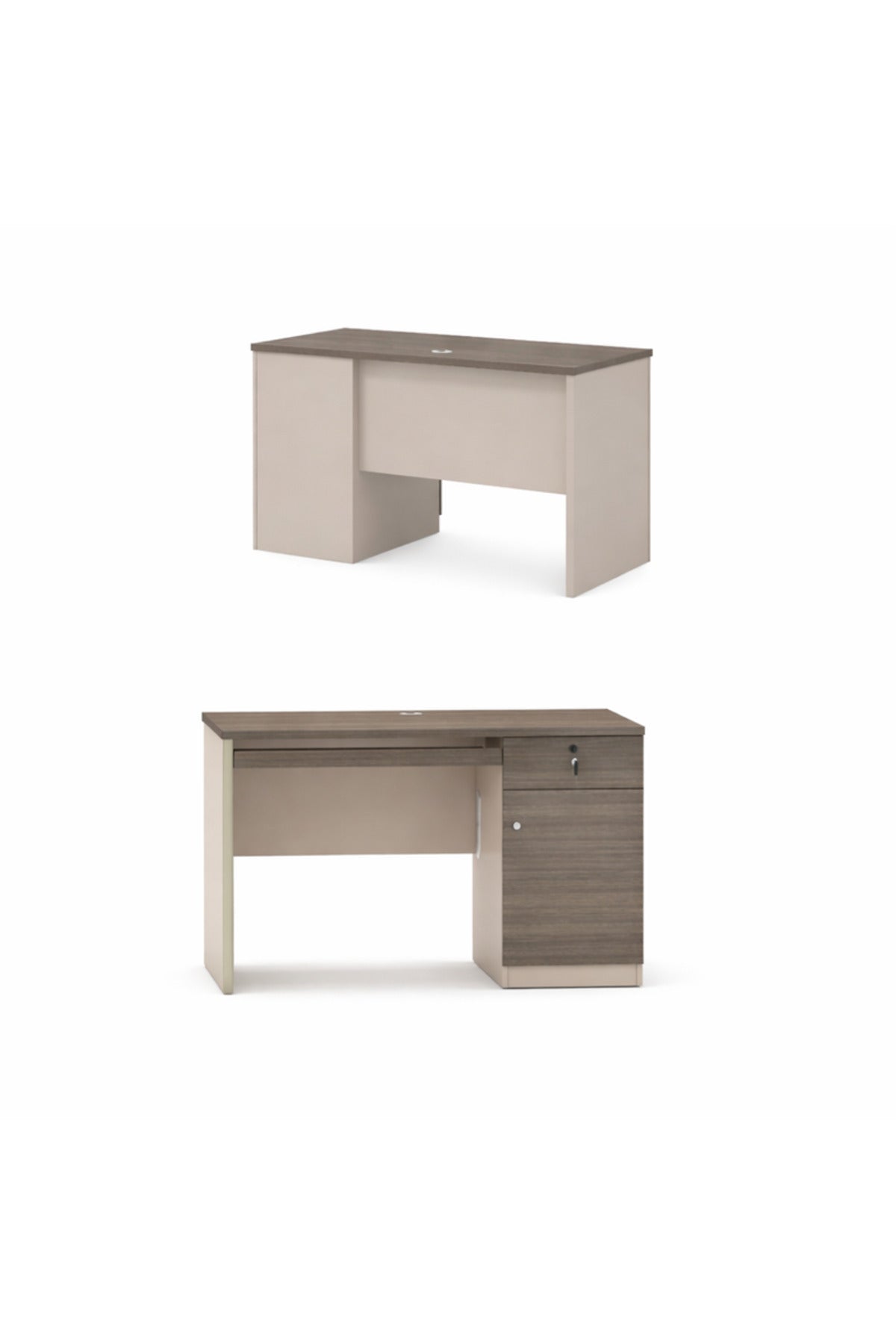 Dark Wood Office Desk √ê Modern Workstation with Storage √ê 120x60x75 cm