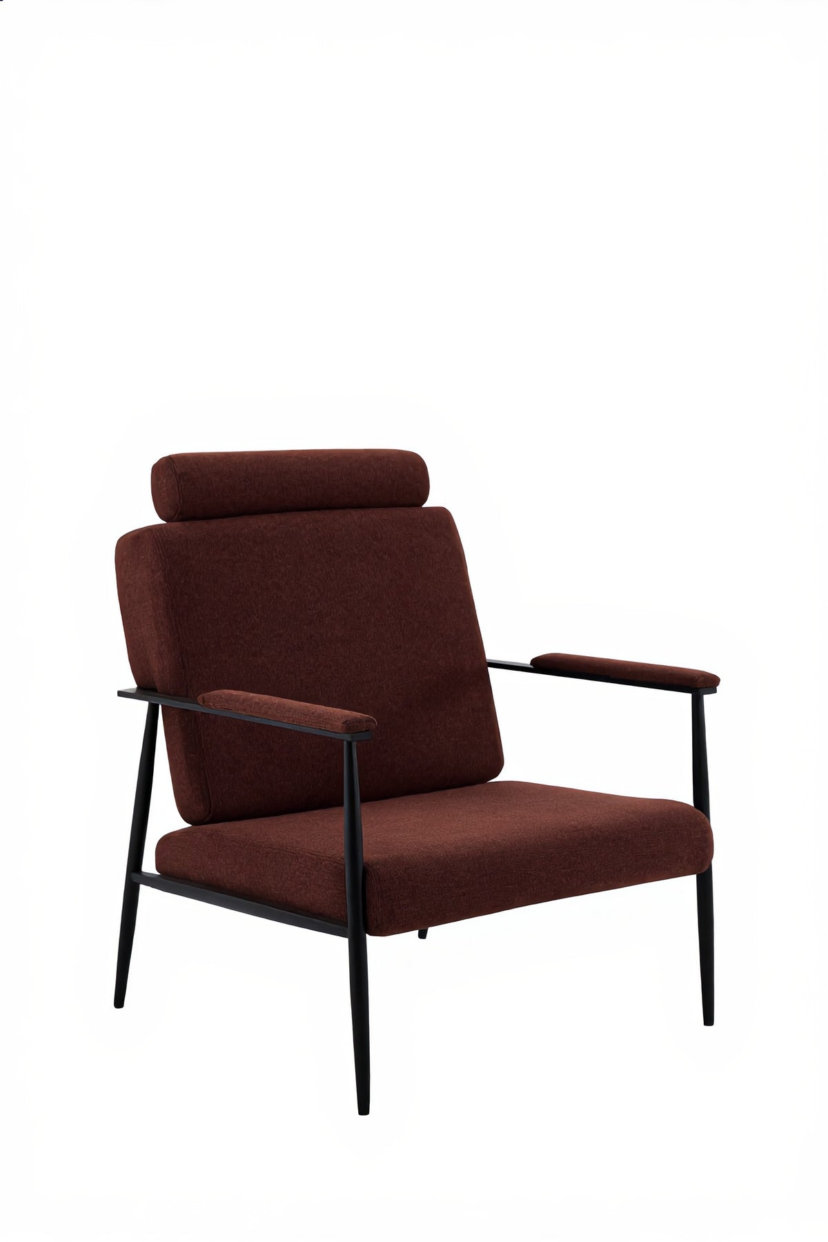 Luxury Coffee Lounge Chair with Headrest for Living Room Office, Modern Premium Comfortable Armchair