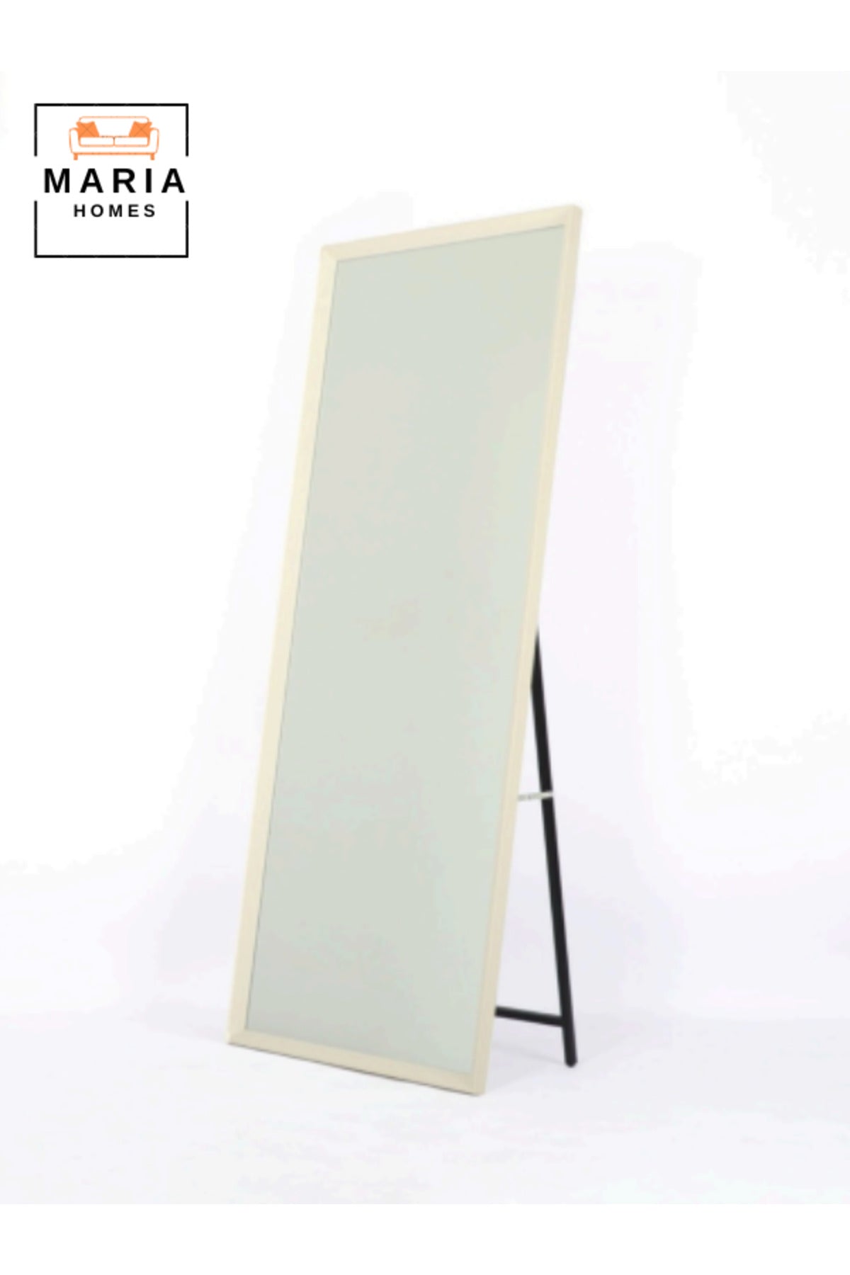 Modern White Full-Length Standing Mirror Ð 165x65 cm Floor Mirror for Home & Boutique