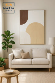 Abstract Wall Art 120_80 Ð Textured Wall Decor & Modern Wall Frame for Living Room