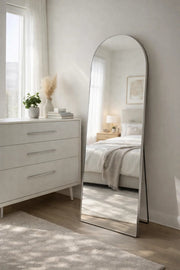Silver Arch Standing Floor Mirror 180x70cm Full Length Bedroom silver arch standing